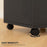 60cm Storage Cabinet with Drawers and Open Shelf, Black