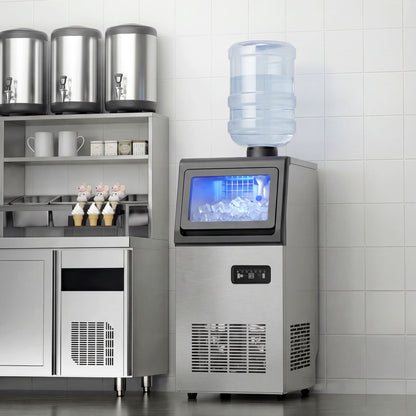 36kg/24H Commercial Ice Maker Machine with Auto Self-Cleaning