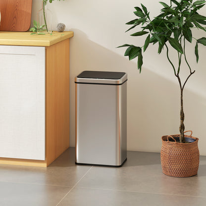 Kitchen Bin with Fast Motion Sensor, 50L Stainless Steel Sensor Bin