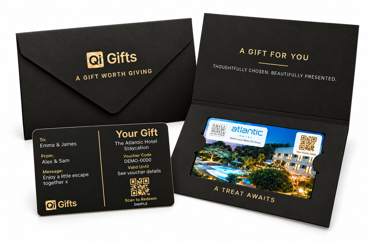 Premium physical gift card presentation