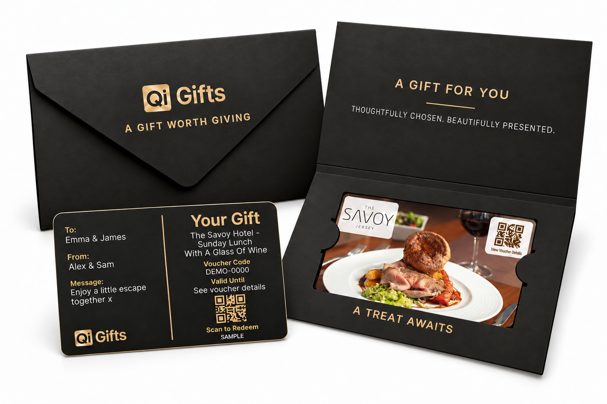 Premium physical gift card presentation