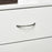 Modern 3 Drawers Side Cabinet Wooden Bedside Table White