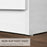 Modern 3 Drawers Side Cabinet Wooden Bedside Table White