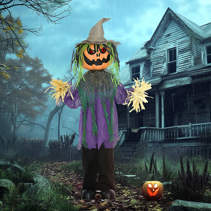 Pumpkin Halloween Animatronic Prop for Indoor Outdoor Decoration