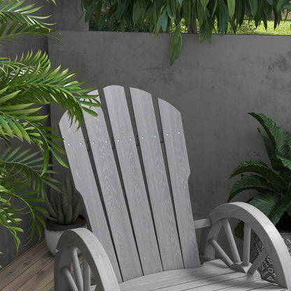 Adirondack Rocking Chair Porch Poolside Garden Lounging Grey