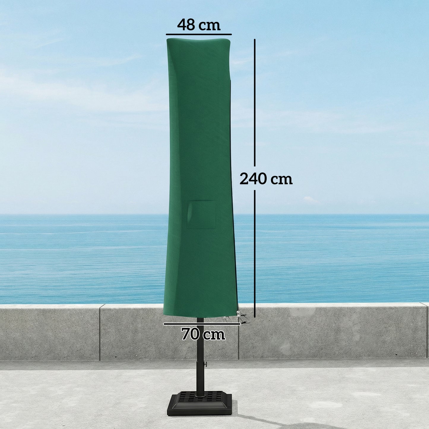 Garden Parasol Cover, Outdoor Cantilever Banana Umbrella Protector
