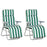 Set of 2 Garden Patio Outdoor Sun Recliners Loungers Folding Foldable Multi Position Relaxers Chairs with Cushions Fire Retardant Sponge