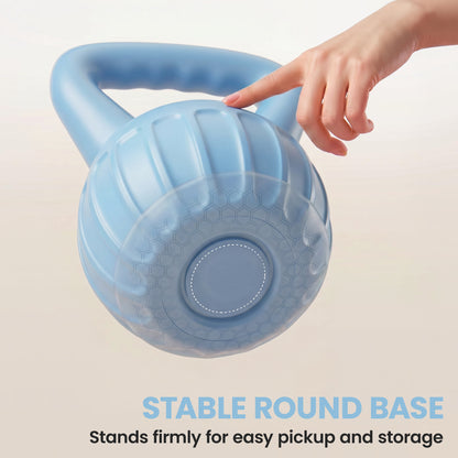 10kg Kettlebell with Non-Slip Handle - Blue