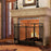 3 Panel Folding Fire Guard Screen w/ Fireplace Tool Sets, Front Doors, Freestanding Fire Screen Spark Guard w/ Feet, Black