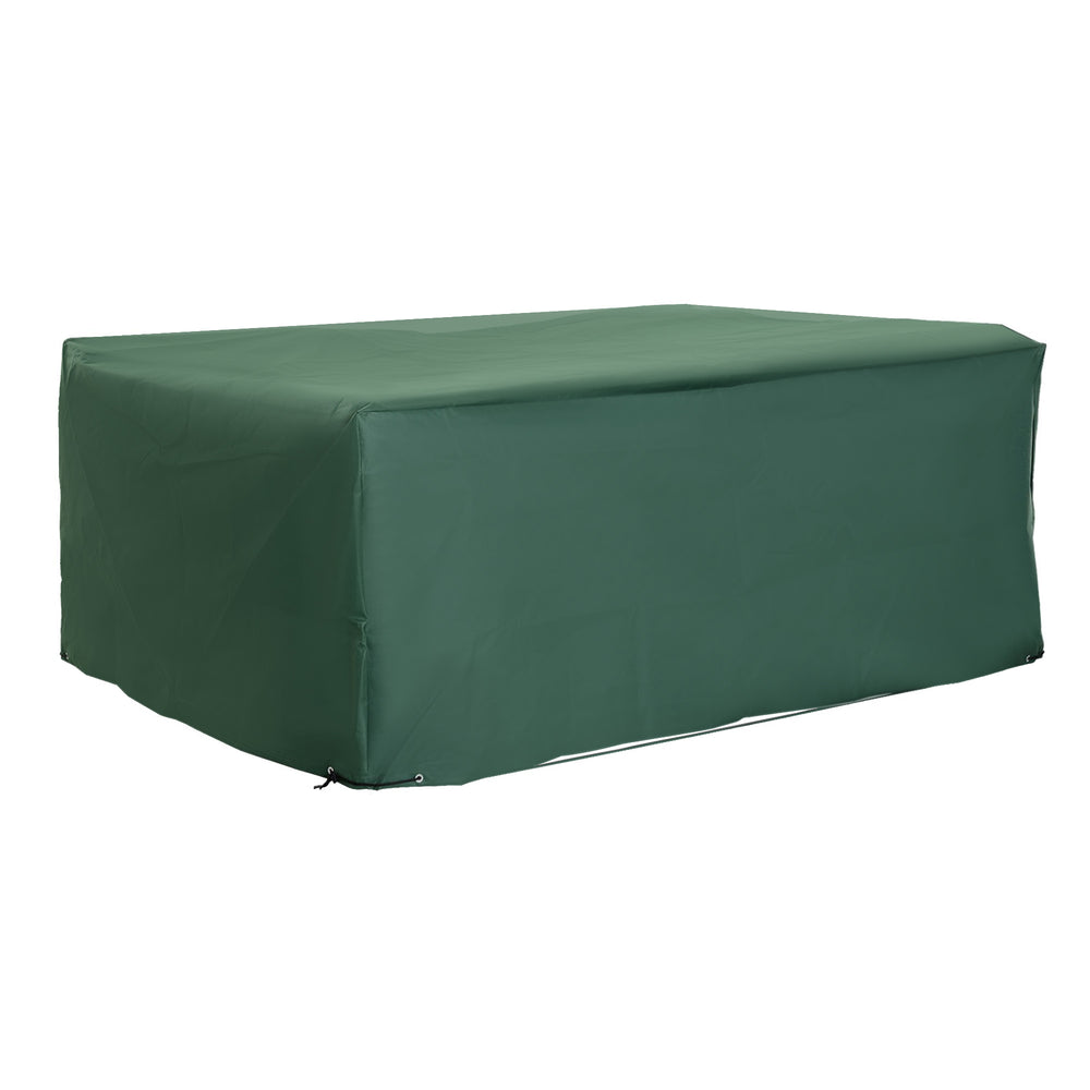 600D Garden Furniture Cover Outdoor Garden Rattan Furniture Protection Oxford Patio Set Cover Waterproof Anti-UV Green 205 x 145 x 70cm