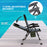 Foldable Metal Frame Fishing Chair, with Adjustable Legs - Green/Black