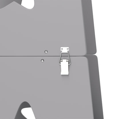 2-in-1 Toddler Step Stool with Safety Rail for Kitchen, Grey