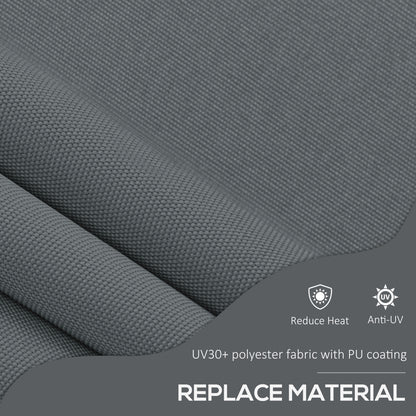 2 x 1.2m Freestanding Retractable Awning, Non-Screw Garden Awning