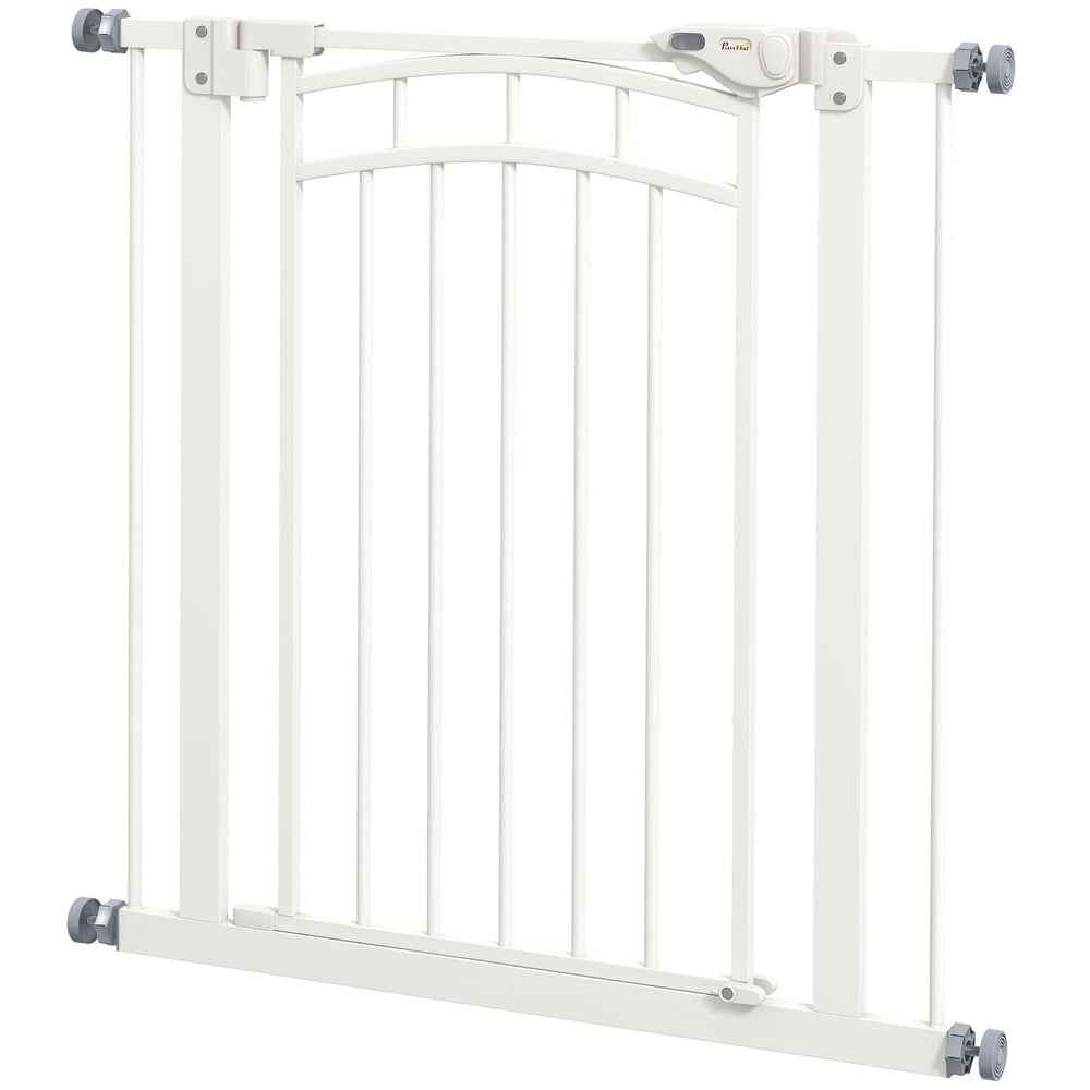 Pressure Fit Stair Gate, Dog Gate w/ Auto Closing Door, for Small, Medium Dog, Easy Installation, for 74-80cm Opening