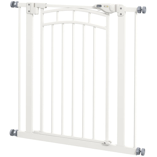 Pressure Fit Stair Gate, Dog Gate w/ Auto Closing Door, for Small, Medium Dog, Easy Installation, for 74-80cm Opening