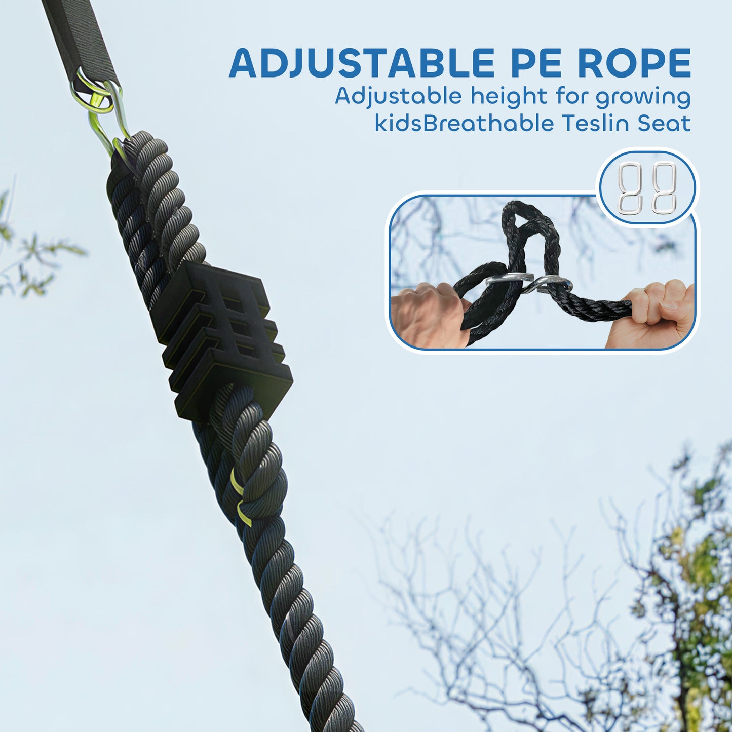 Nest Swing Heavy Duty 300kg Waterproof 120 cm Rainbow