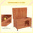 Wooden Dog Kennel, Outdoor Pet House, with Removable Floor, Openable Roof, Water-Resistant Paint - Natural Wood Tone