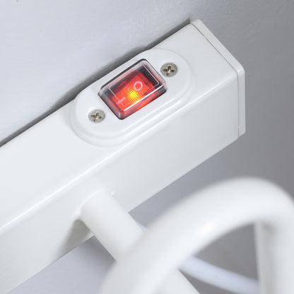 Wall Mounted Electric Shoe Dryer Shoe Warmers for Boots 3 Pairs White