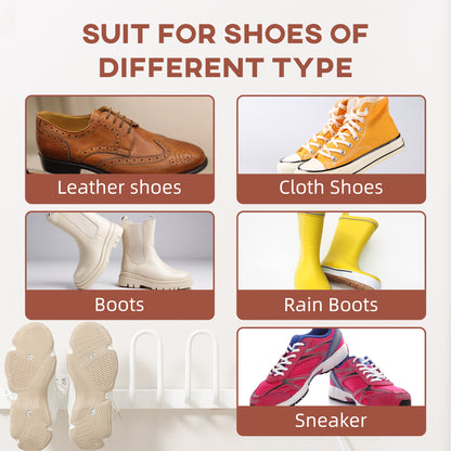 Wall Mounted Electric Shoe Dryer Shoe Warmers for Boots 3 Pairs White