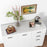 Modern Sideboard Kitchen Storage Cabinet with 2 Drawers and Shelves