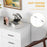 Modern Sideboard Kitchen Storage Cabinet with 2 Drawers and Shelves