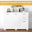 Modern Sideboard Kitchen Storage Cabinet with 2 Drawers and Shelves