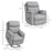 Power Lift Chair Electric Riser Recliner for Elderly, Linen Fabric Sofa Lounge Armchair with Remote Control and Side Pocket, Grey