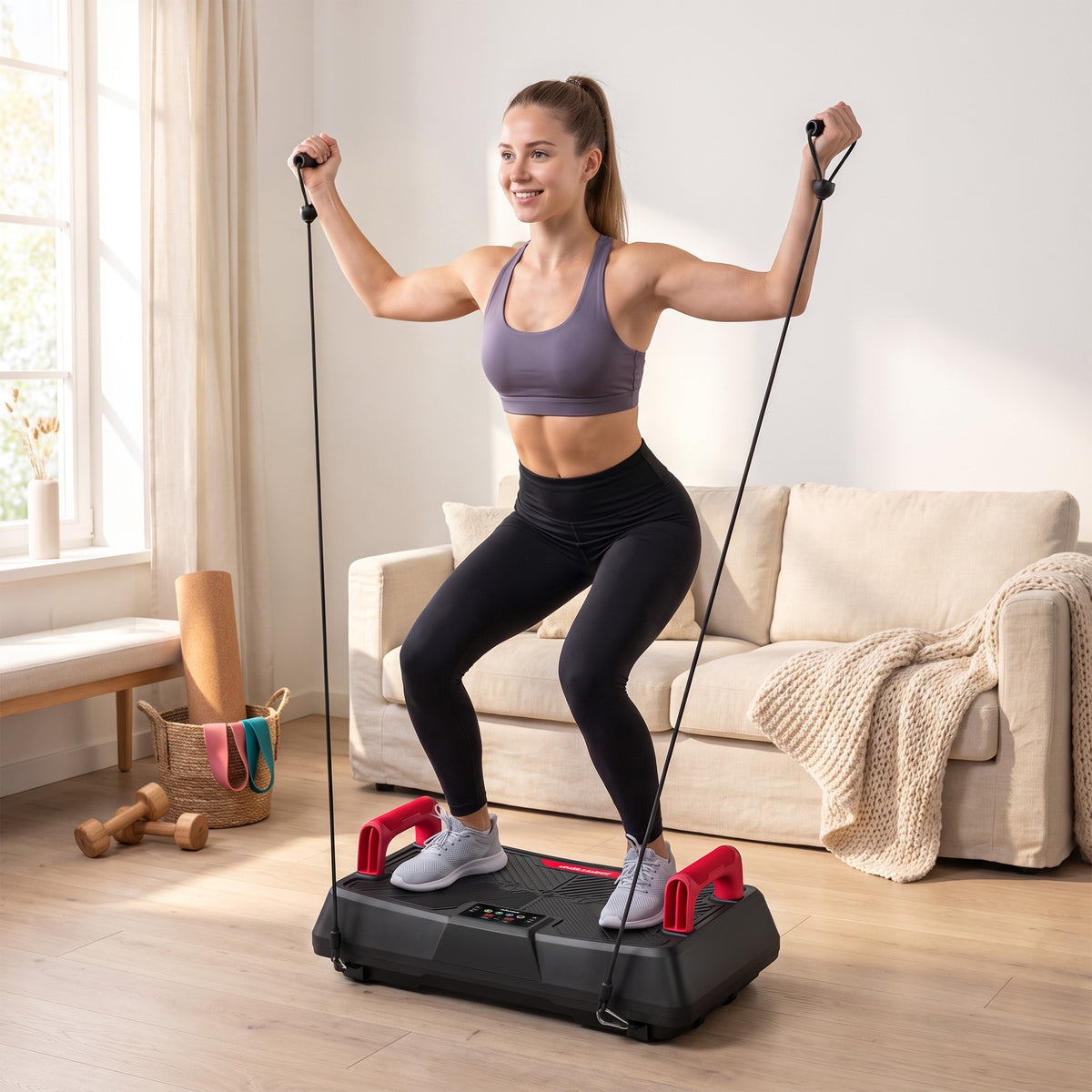 Vibration Plate Exercise Machine with 99 Speed Levels, 3 Programs
