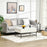 Modern Lifting Coffee Table with Hidden Compartment, Storage Coffee Table for Living Room, Faux Marble White