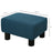 Linen Fabric Footstool Ottoman Cube with 4 Plastic Legs