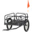 Steel Bike Trailer with Triple Safety, Wagon Bicycle Trailer with Suspension, 2 Wheels Outdoor Storage Carrier, Black