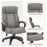 Vinsetto High Back Executive Office Chair 6- Point Vibration Massage Extra Padded Swivel Ergonomic Tilt Desk Seat, Grey