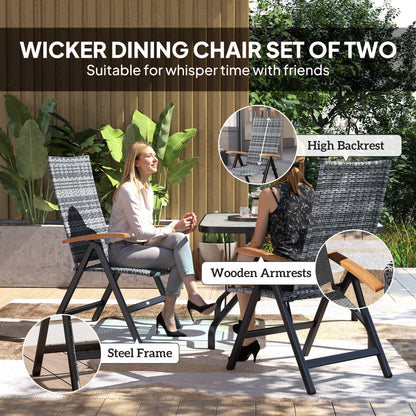 Outdoor Folding Dining Chair, Dining Chair, Light Grey