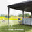 6 x 3(m) Pop Up Gazebo Patio Party Event Heavy Duty Canopy Grey