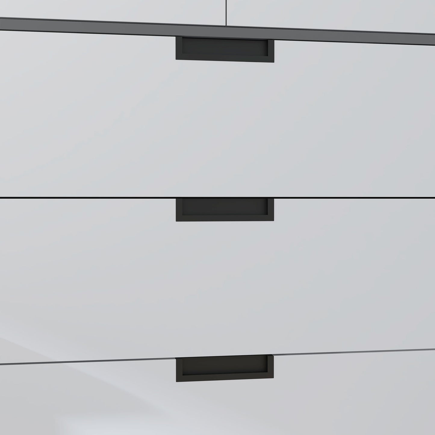 2 Door Wardrobe Grey Wardrobe with 3 Drawer and Hanging Rod for Bedroom