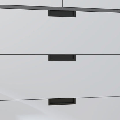 2 Door Wardrobe Grey Wardrobe with 3 Drawer and Hanging Rod for Bedroom