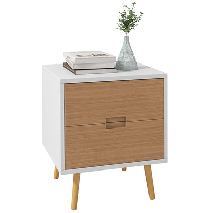 Bedside Table with 2 Drawers for Bedroom, Living Room