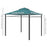 3(m) x 3(m) Metal Garden Gazebo Marquee Party Tent Patio Canopy Pavilion + Sidewalls - Green