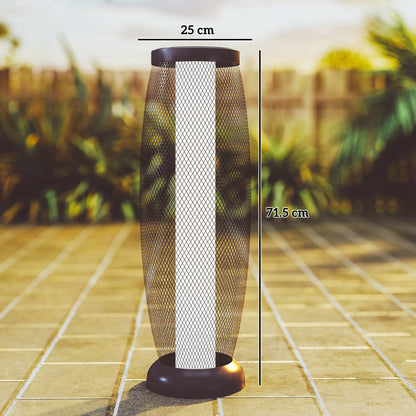 71.5 cm Garden Solar Lamp, Metal Floor Lamp with Auto On/Off LED