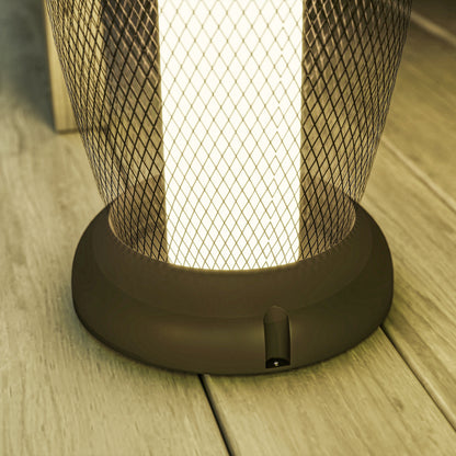 71.5 cm Garden Solar Lamp, Metal Floor Lamp with Auto On/Off LED