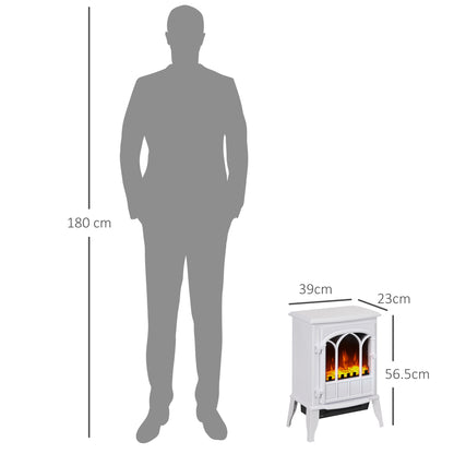 Electric Log Burner with LED Flame Effect 1000W/2000W