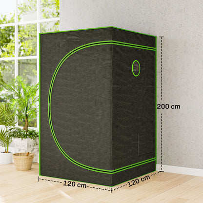 Grow Tent, Reflective Mylar Hydroponic Growing Tent, Black