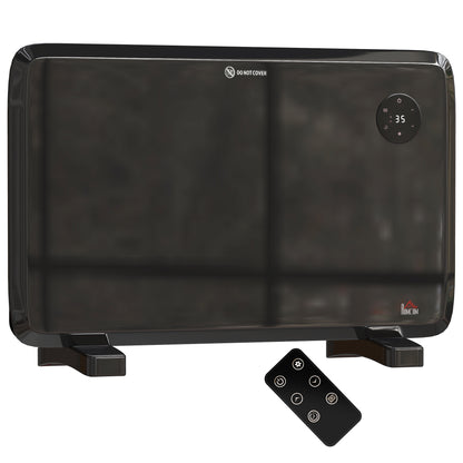 Electric Convector Heater, Quiet Space Heater w/ LED Display, Black