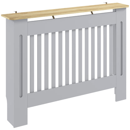 Radiator Cover Painted Slatted MDF Cabinet Lined Grill 112x19x81cm
