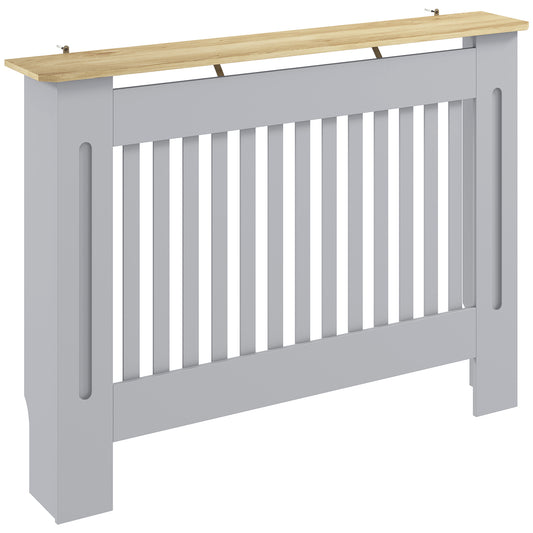 Radiator Cover Painted Slatted MDF Cabinet Lined Grill 112x19x81cm