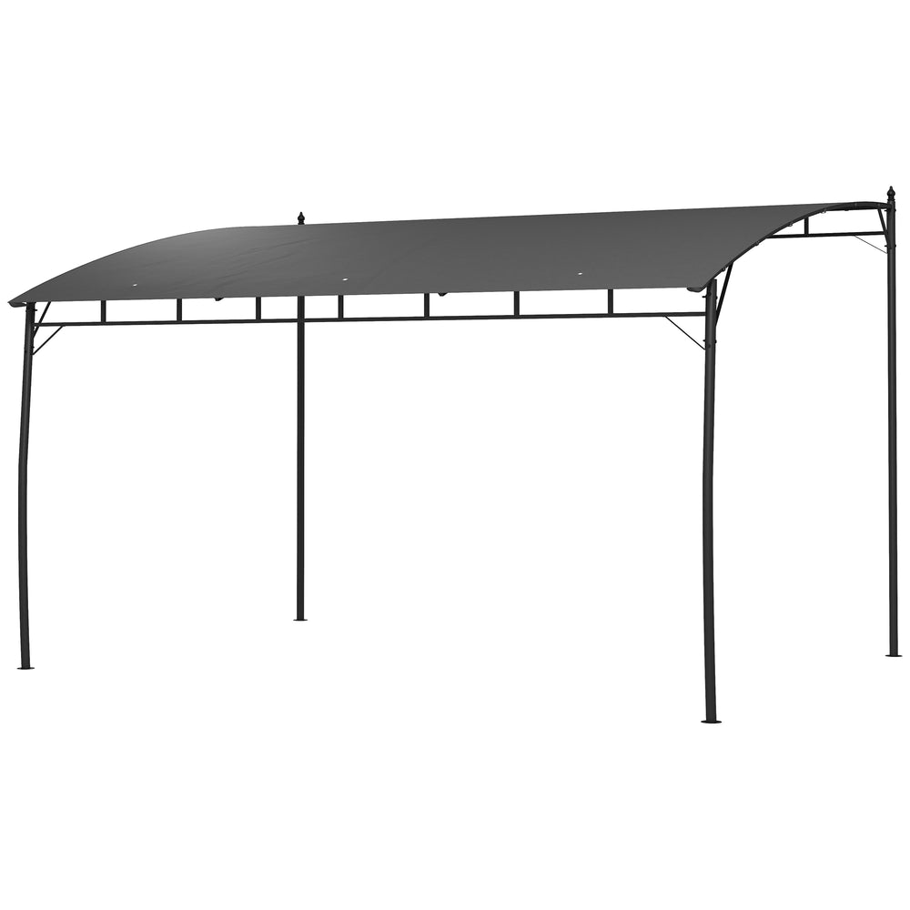 3 x 4m Outdoor Pergola Gazebo, Garden Sun Shade Shelter with Metal Frame, for Patio, Deck