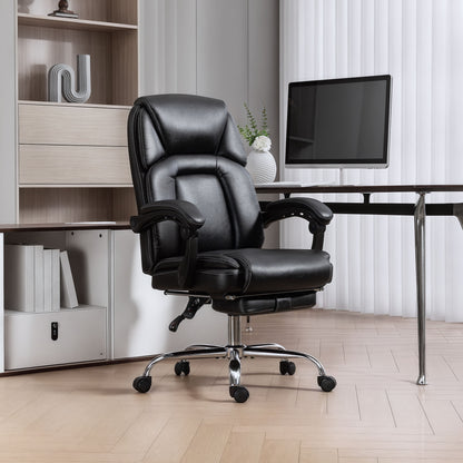 Office Chair, Computer Desk Chair with Spring Cushion, Black