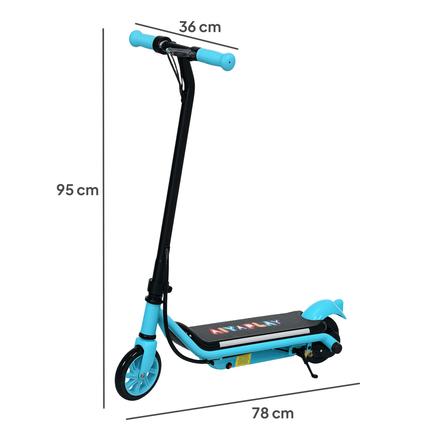 Electric Scooter for 6-14 with Dual Brakes & Colourful Light, Blue