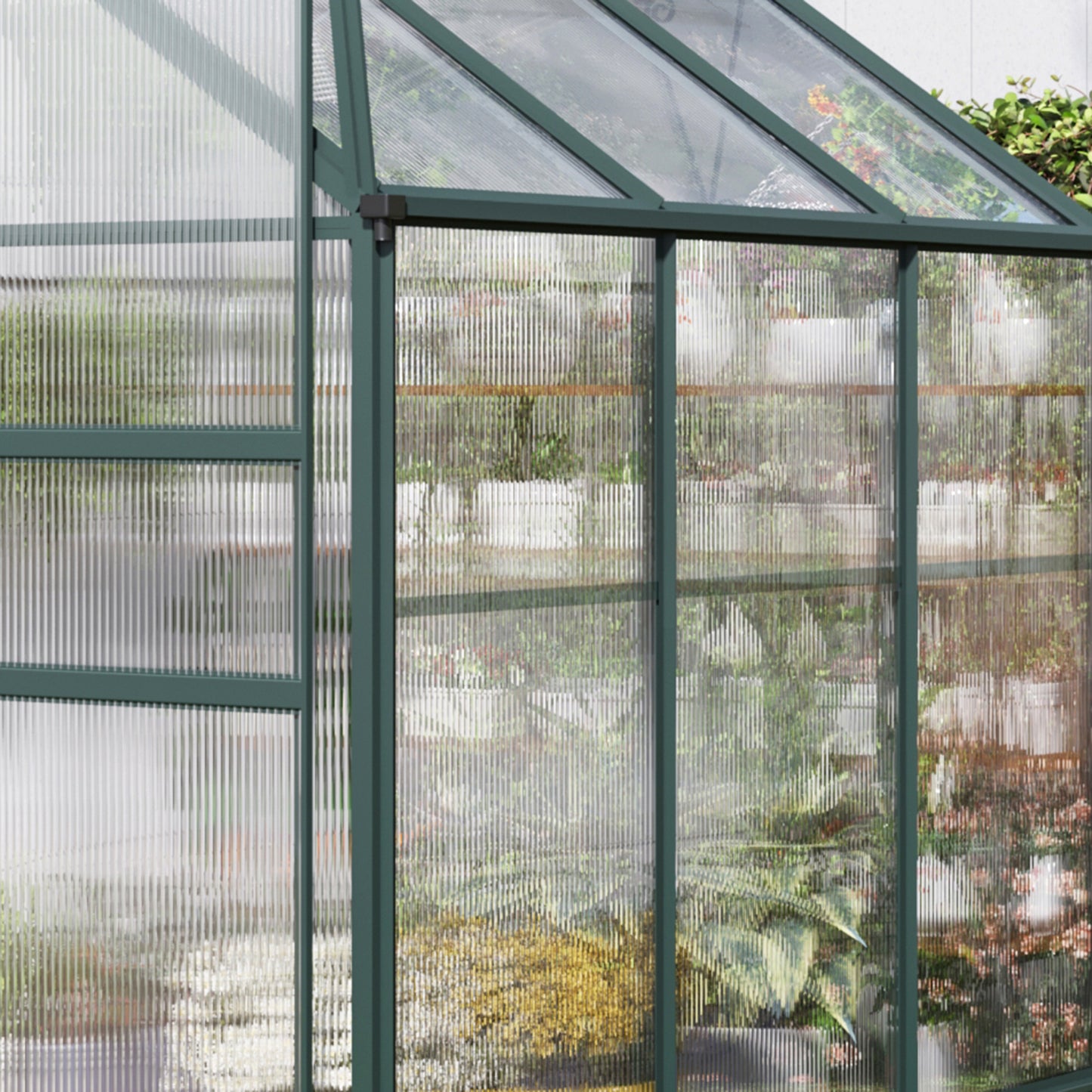 14 Pieces Twin-Wall Greenhouse Polycarbonate Sheets, 121 x 61 x 0.4cm