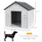 Plastic Weatherproof Dog House, Grey